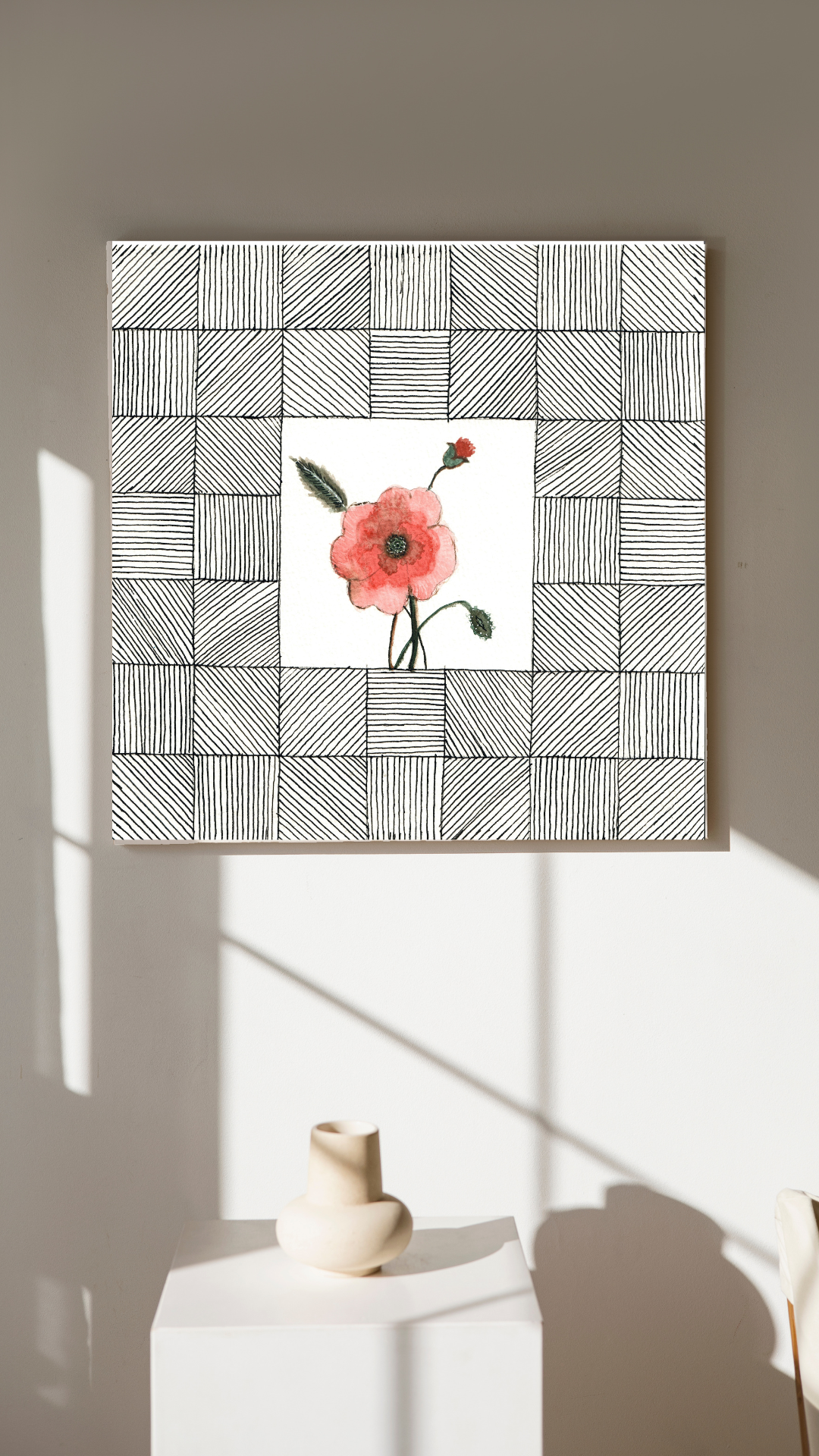 August Poppy Birth Flower Printital product