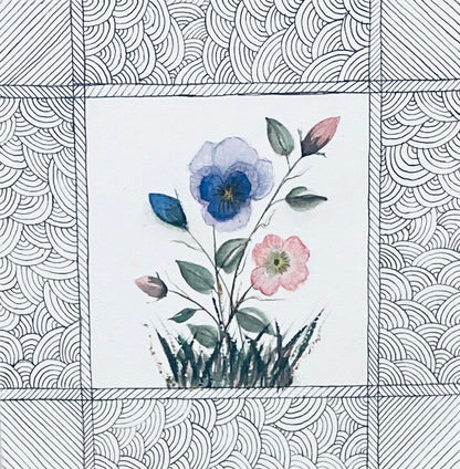 February Birth Flower Art Print - Modern Botanical Home Decor | ZenS Art