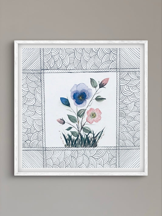 February Birth Flower Art Print - Modern Botanical Home Decor | ZenS Art