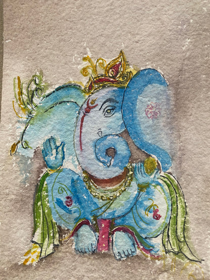 Ganesha Wall Art Print | Indian Spiritual Decor (Instant Download)