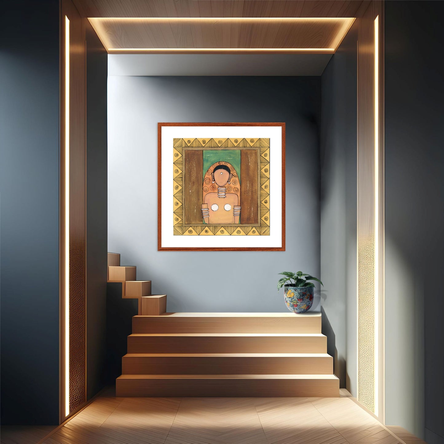 Modern Art Print - Vibrant Contemporary Cubism Style I - ZenS Art