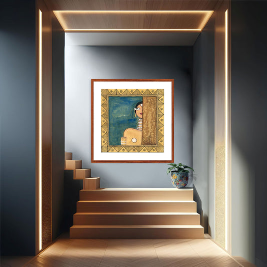 Modern Art Print - Vibrant Contemporary Cubism Style -II