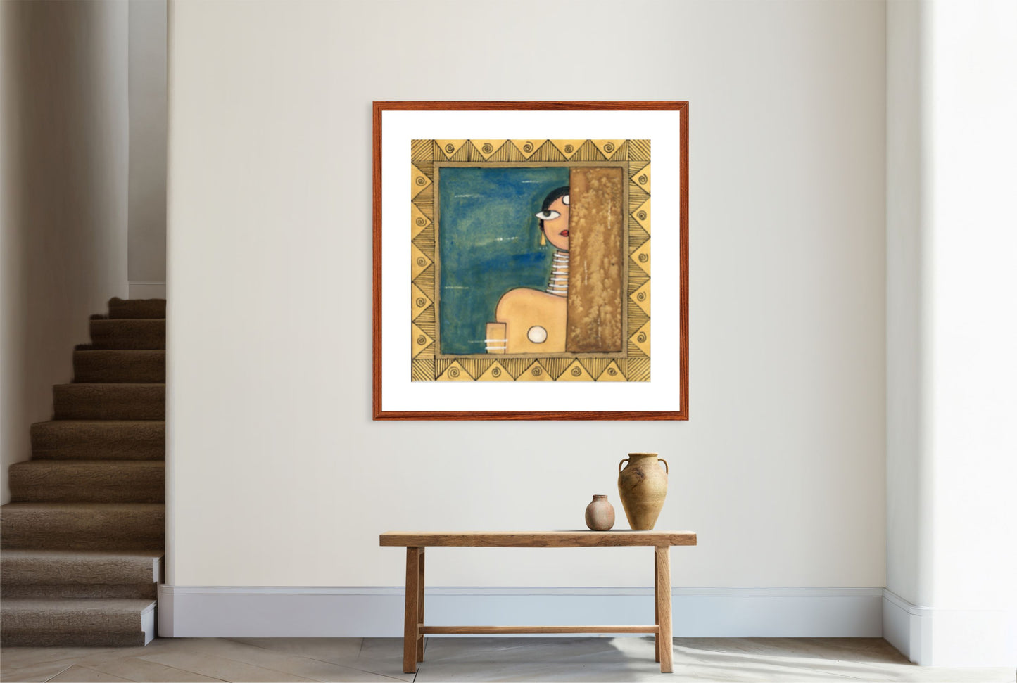 Modern Art Print - Vibrant Contemporary Cubism Style -II