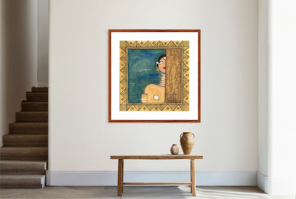 Modern Art Print - Vibrant Contemporary Cubism Style -II