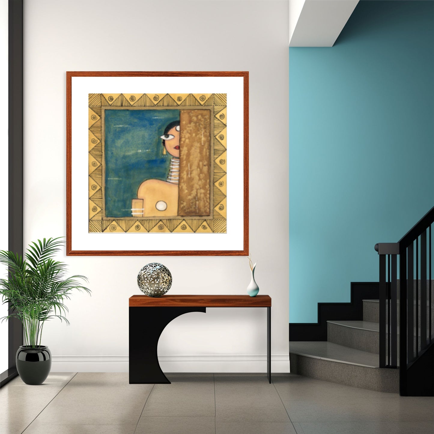 Modern Art Print - Vibrant Contemporary Cubism Style -II