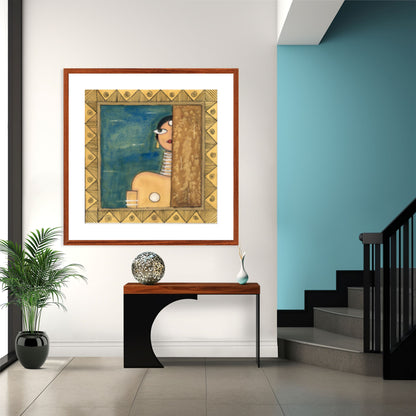 Modern Art Print - Vibrant Contemporary Cubism Style -II