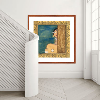 Modern Art Print - Vibrant Contemporary Cubism Style -II