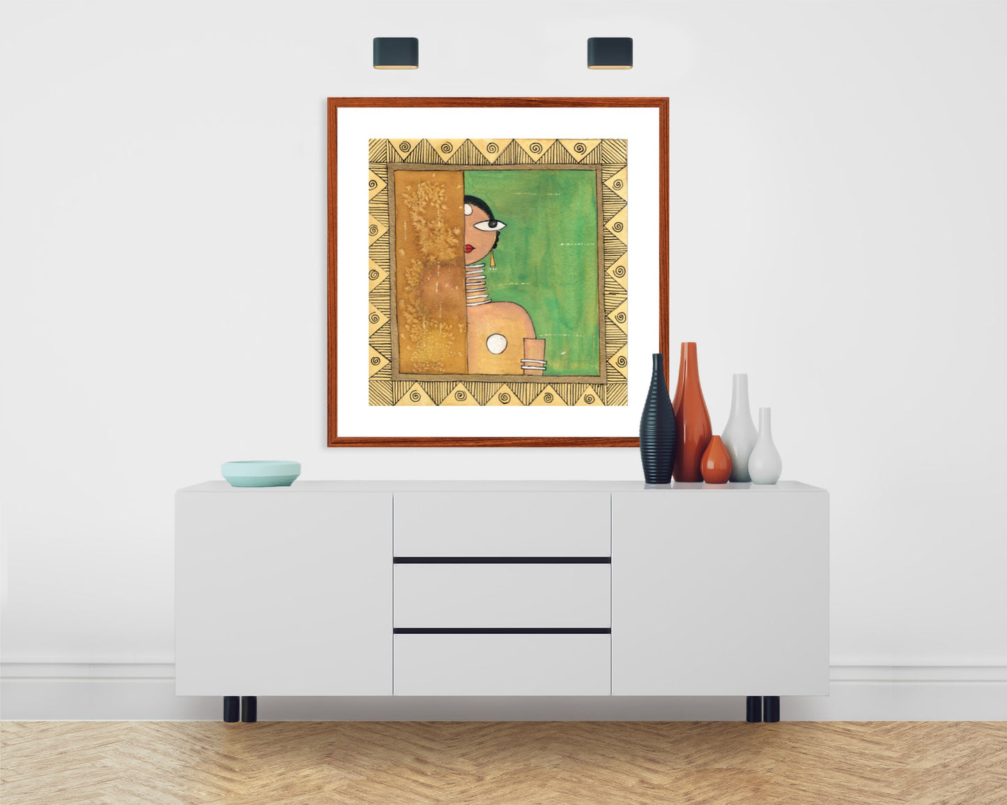 Modern Art Painting Print - Vibrant Contemporary Cubism Style III - ZenS Art