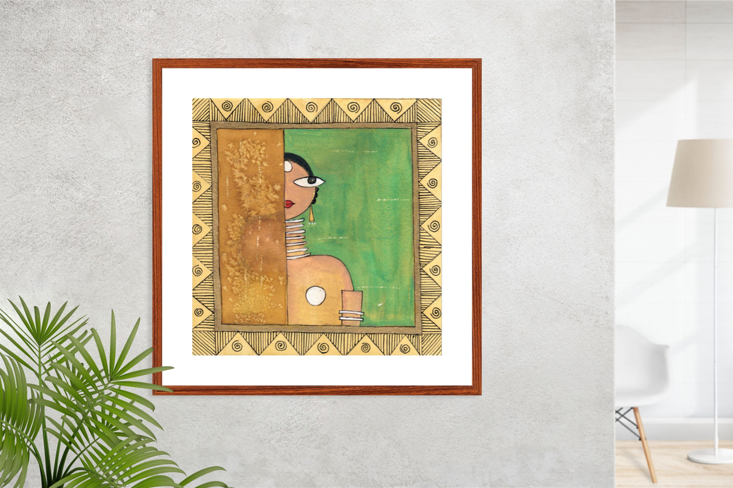 Modern Art Painting Print - Vibrant Contemporary Cubism Style III - ZenS Art