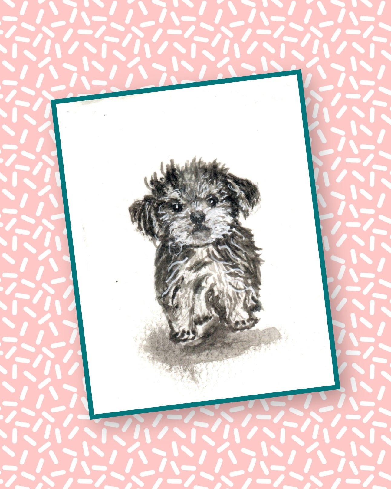 Little Puppy Watercolor Print | Printable Dog Wall Art | Instant Digital Download