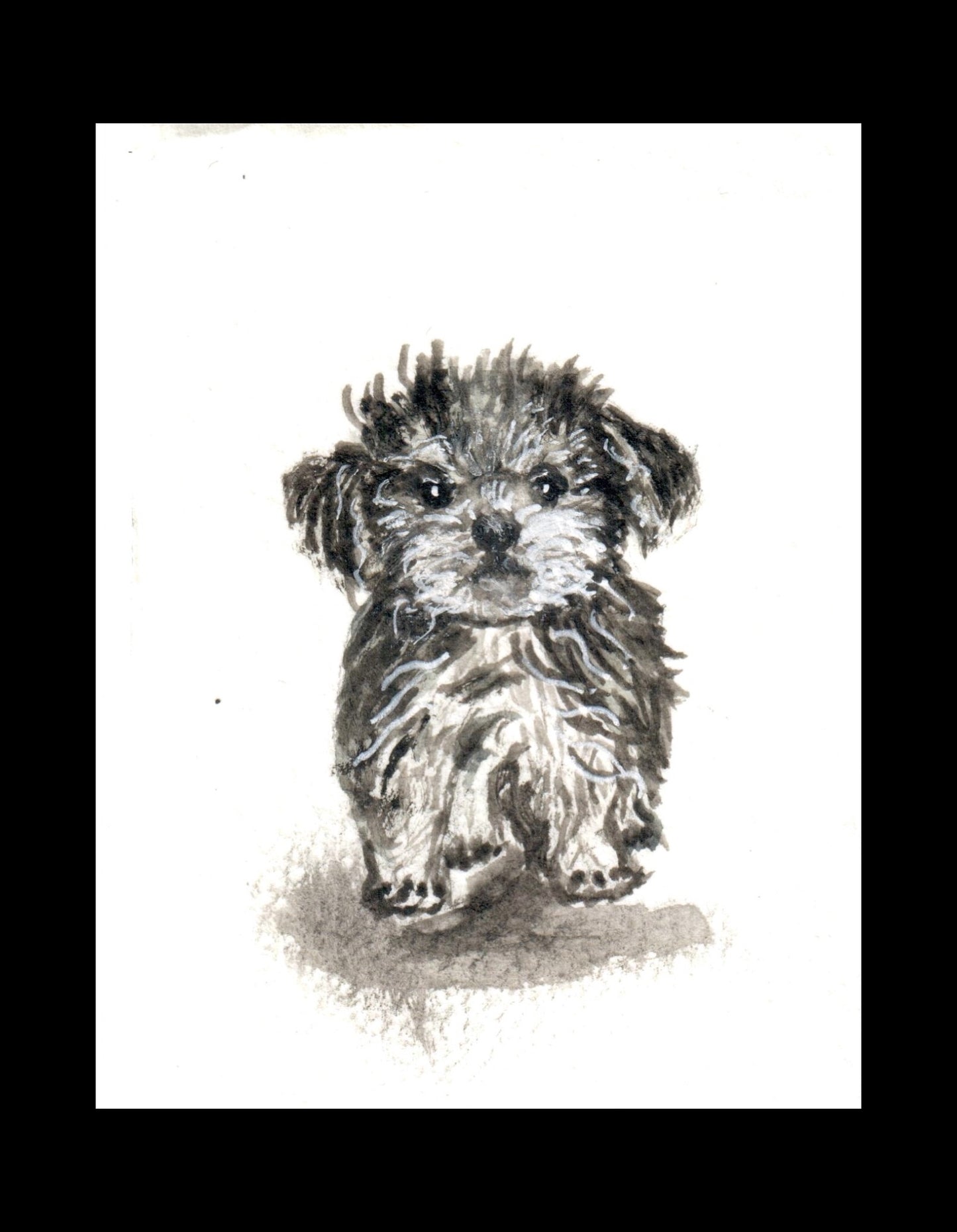 Little Puppy Watercolor Print | Printable Dog Wall Art | Instant Digital Download