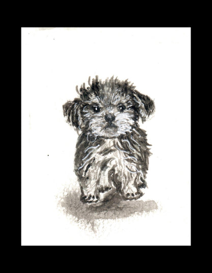 Little Puppy Watercolor Print | Printable Dog Wall Art | Instant Digital Download