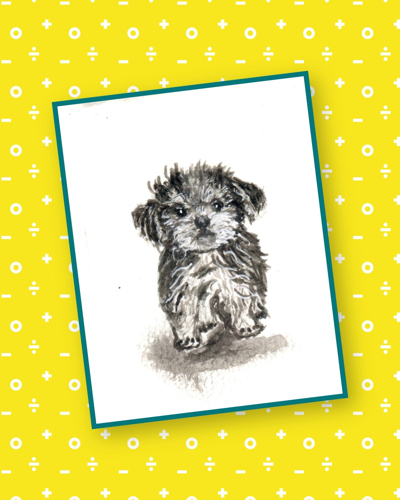 Little Puppy Watercolor Print | Printable Dog Wall Art | Instant Digital Download