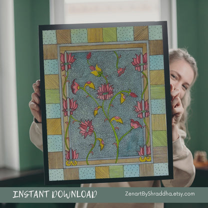 Digital productVintage Floral Printable Wall Art | Digital Products