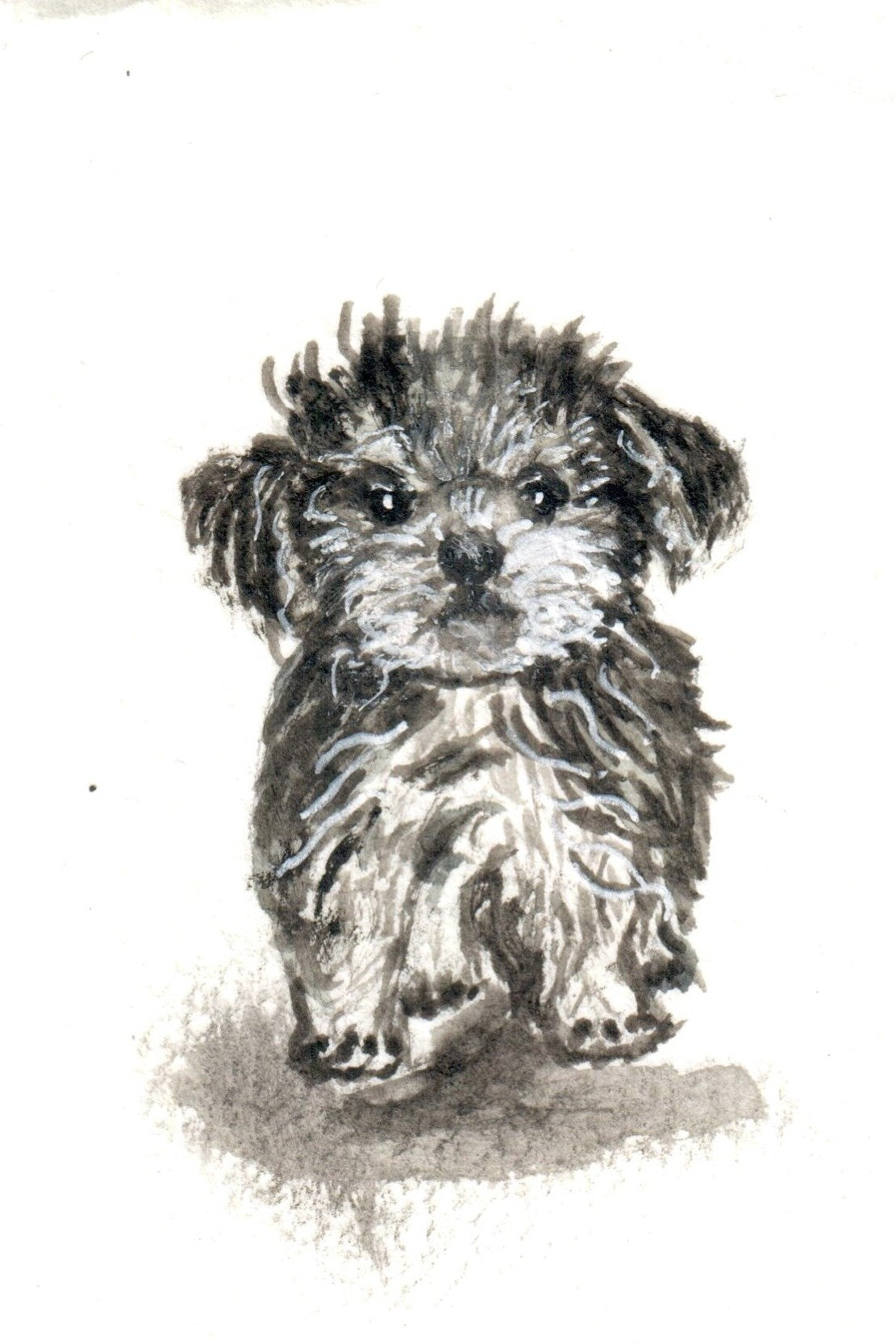 Little Puppy Watercolor Print | Printable Dog Wall Art | Instant Digital Download