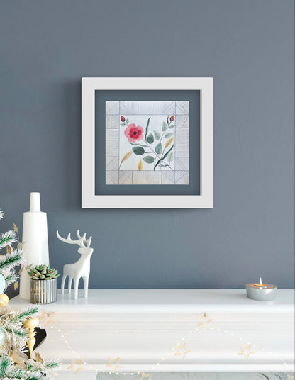 Contemporary Floral Art Line Artwork - Modern Botanical Print | ZenS Art