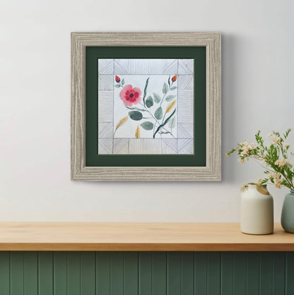 Contemporary Floral Art Line Artwork - Modern Botanical Print | ZenS Art